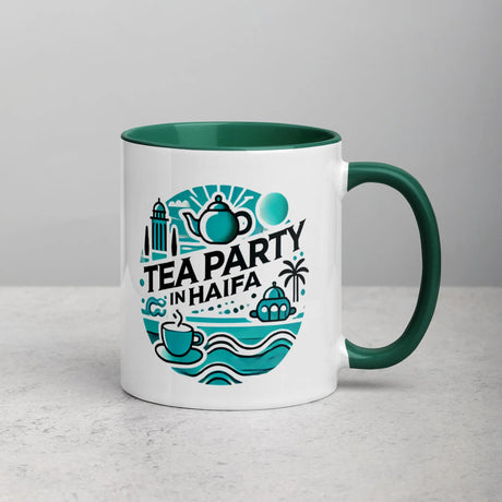 Tea Party in Haifa Mug – Celebrate the Beauty of Israel The Israel Store