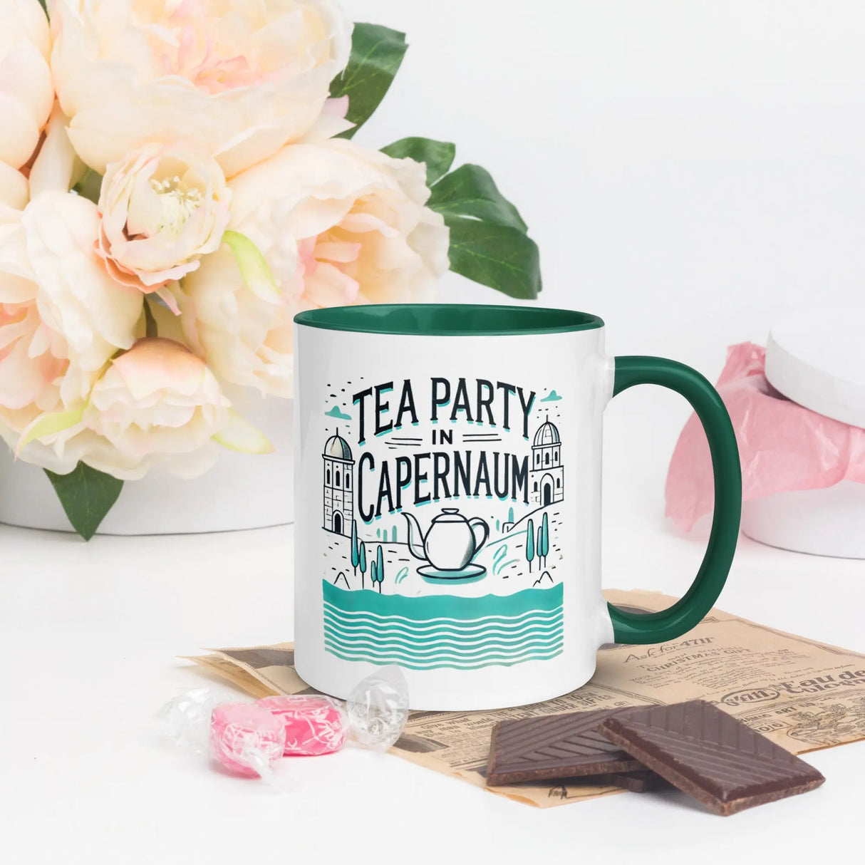 Tea Party in Capernaum Mug – Celebrate the Holy Land The Israel Store