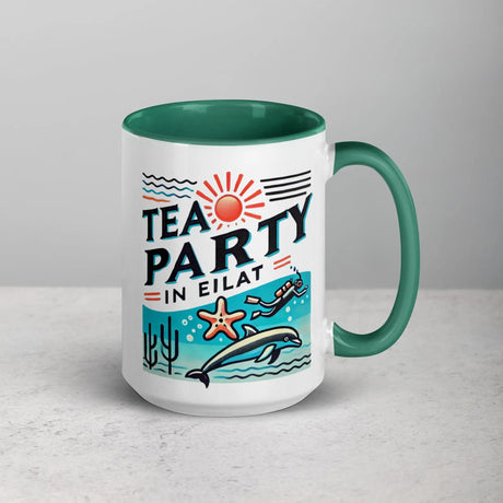 Tea Party in Eilat Mug – Dive Into the Vibrant Red Sea The Israel Store