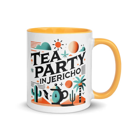 Tea Party in Jericho Mug – Sip Amid the Oasis of History The Israel Store