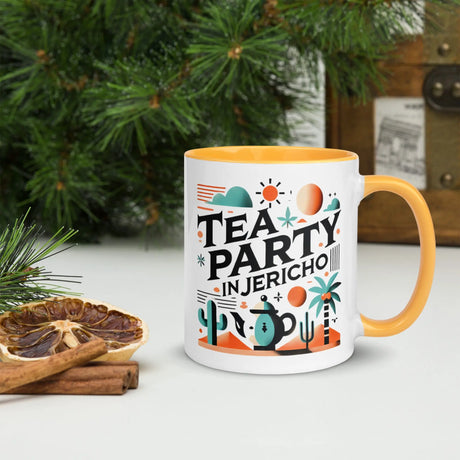 Tea Party in Jericho Mug – Sip Amid the Oasis of History The Israel Store