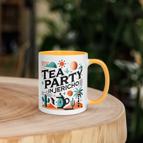 Tea Party in Jericho Mug – Sip Amid the Oasis of History The Israel Store