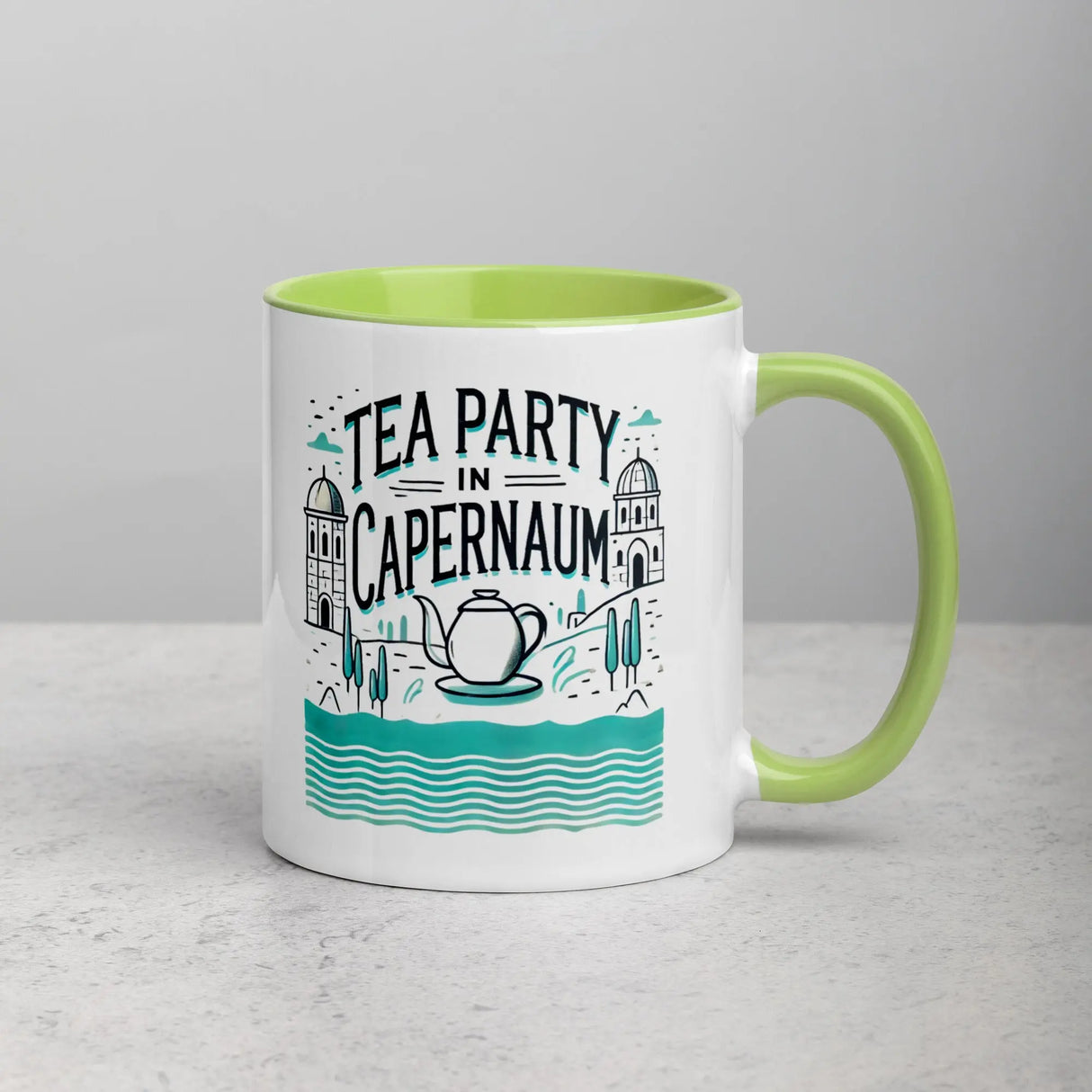 Tea Party in Capernaum Mug – Celebrate the Holy Land The Israel Store