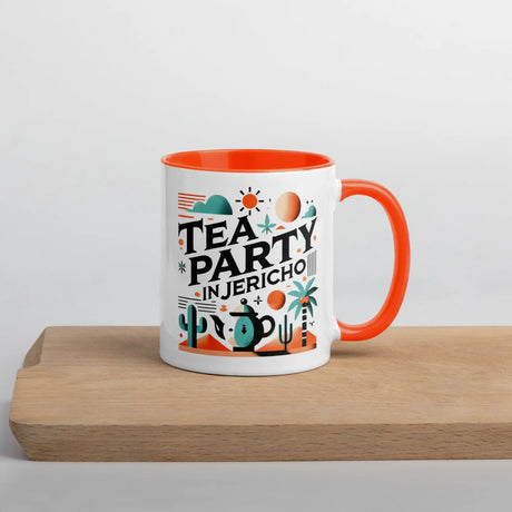 Tea Party in Jericho Mug – Sip Amid the Oasis of History The Israel Store