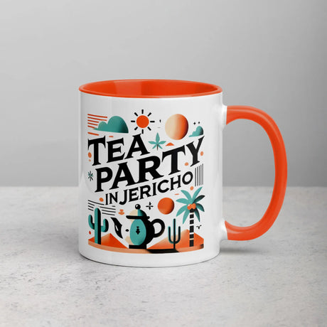 Tea Party in Jericho Mug – Sip Amid the Oasis of History The Israel Store