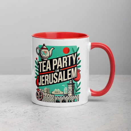 Tea Party in Jerusalem Mug – Celebrate Israel’s Timeless Charm The Israel Store