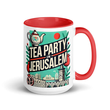 Tea Party in Jerusalem Mug – Celebrate Israel’s Timeless Charm The Israel Store