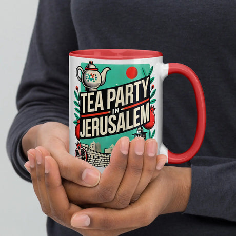 Tea Party in Jerusalem Mug – Celebrate Israel’s Timeless Charm The Israel Store