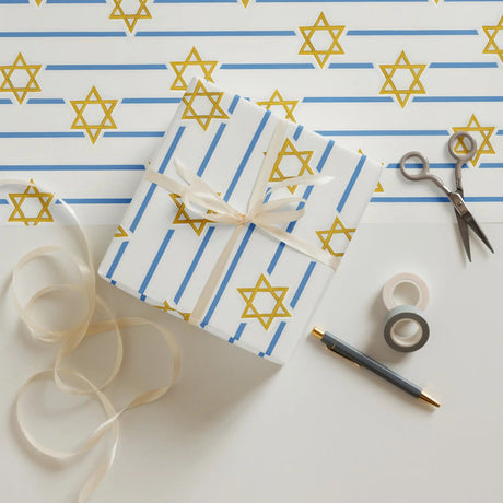 Israel-Inspired Gift Wrapping Paper (3 Pack) The Israel Store