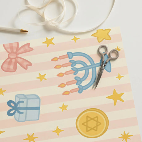 Holiday Star of David Wrapping Paper – 3-Pack for Hanukkah & Christmas The Israel Store