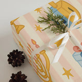Holiday Star of David Wrapping Paper – 3-Pack for Hanukkah & Christmas The Israel Store