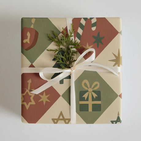 Holiday Star of David Wrapping Paper – 3-Pack for Hanukkah & Christmas The Israel Store