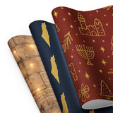 Jerusalem Celebration Gift Wrapping Paper (3 Pack) The Israel Store