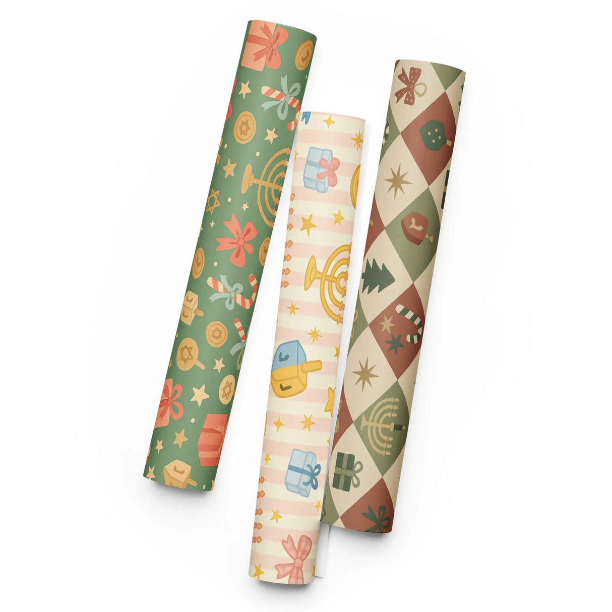 Holiday Star of David Wrapping Paper – 3-Pack for Hanukkah & Christmas The Israel Store