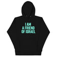 Friend Of Israel Unisex Hoodie - Blue Design The Israel Store