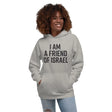 Friend Of Israel Unisex Hoodie - Blue Design The Israel Store