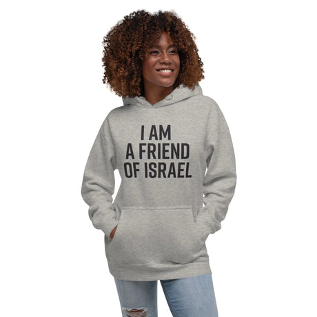 Friend Of Israel Unisex Hoodie - Blue Design The Israel Store