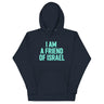 Friend Of Israel Unisex Hoodie - Blue Design The Israel Store