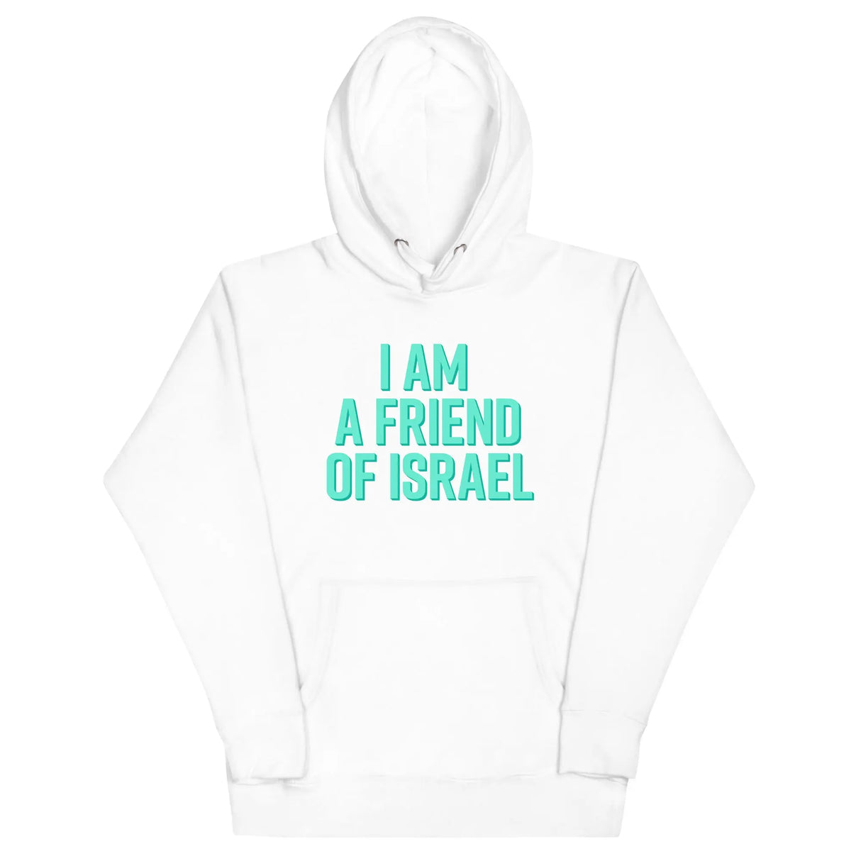 Friend Of Israel Unisex Hoodie - Blue Design The Israel Store