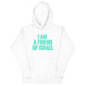 Friend Of Israel Unisex Hoodie - Blue Design The Israel Store