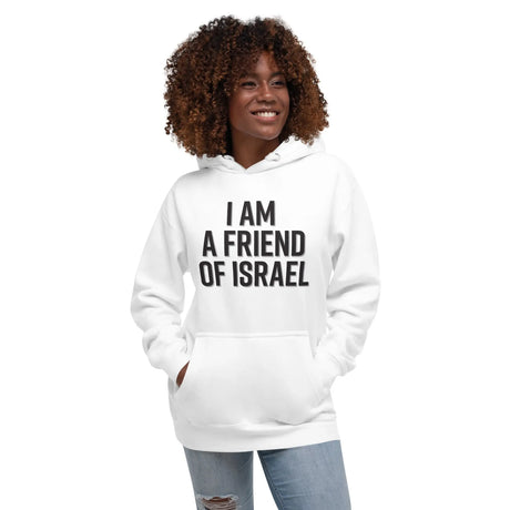 Friend Of Israel Unisex Hoodie - Blue Design The Israel Store