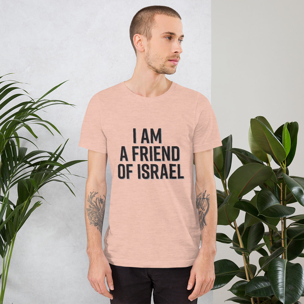 Friend Of Israel - Black Design Unisex T-Shirt