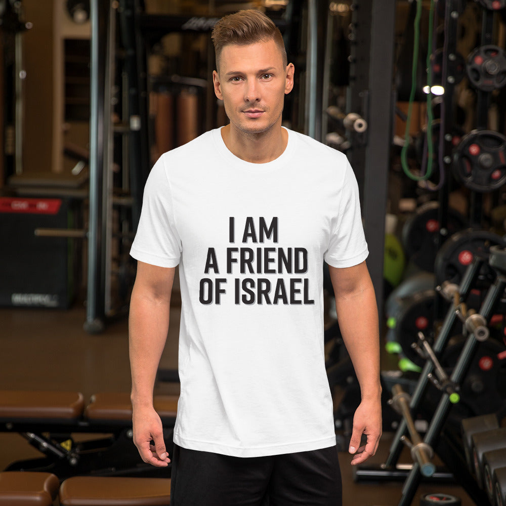 Friend Of Israel - Black Design Unisex T-Shirt