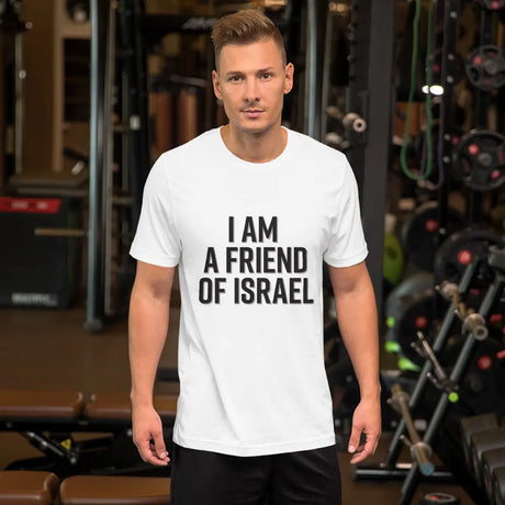 Friend Of Israel Unisex T-Shirt - Black Design The Israel Store